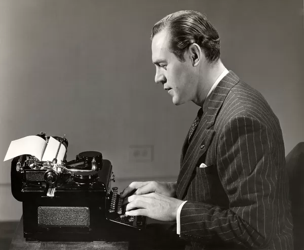 Man at Typewriter