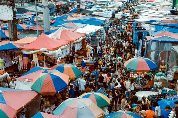 Busy market