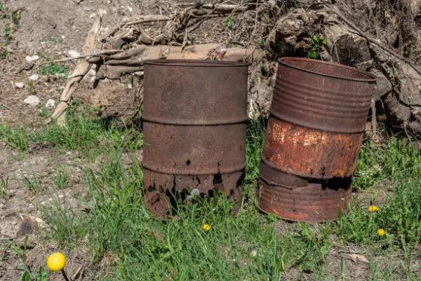 Corroded barrels