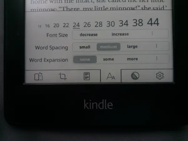 Koreader options