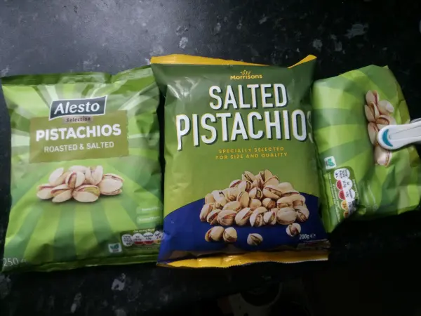 Bags of Pistachio Nuts