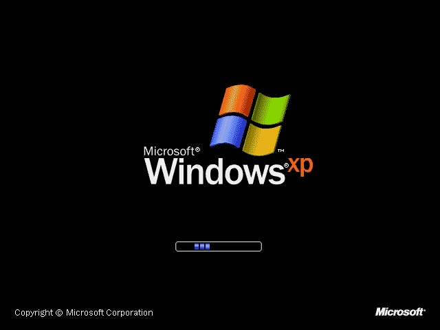 Windows XP booting